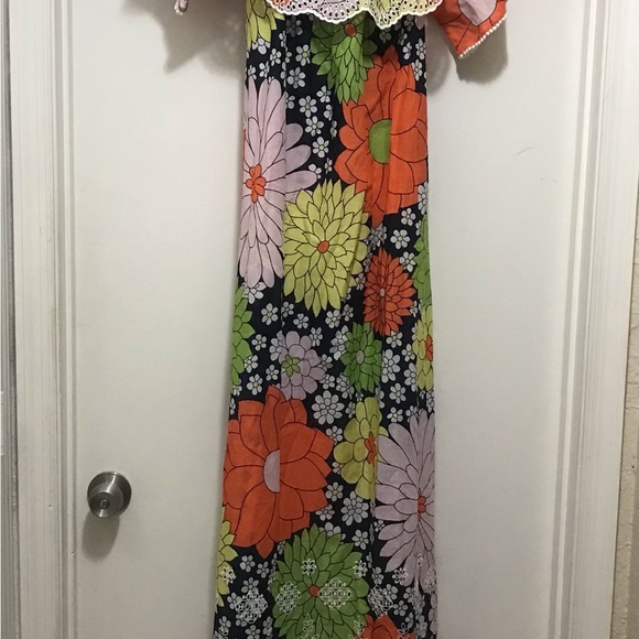 Floral Designer maxi summer dress Exetera size 36 (6) NWT - Picture 3 of 9